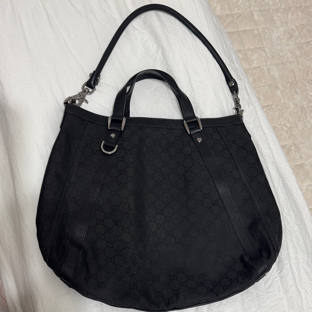 Black Gucci Tote Bag